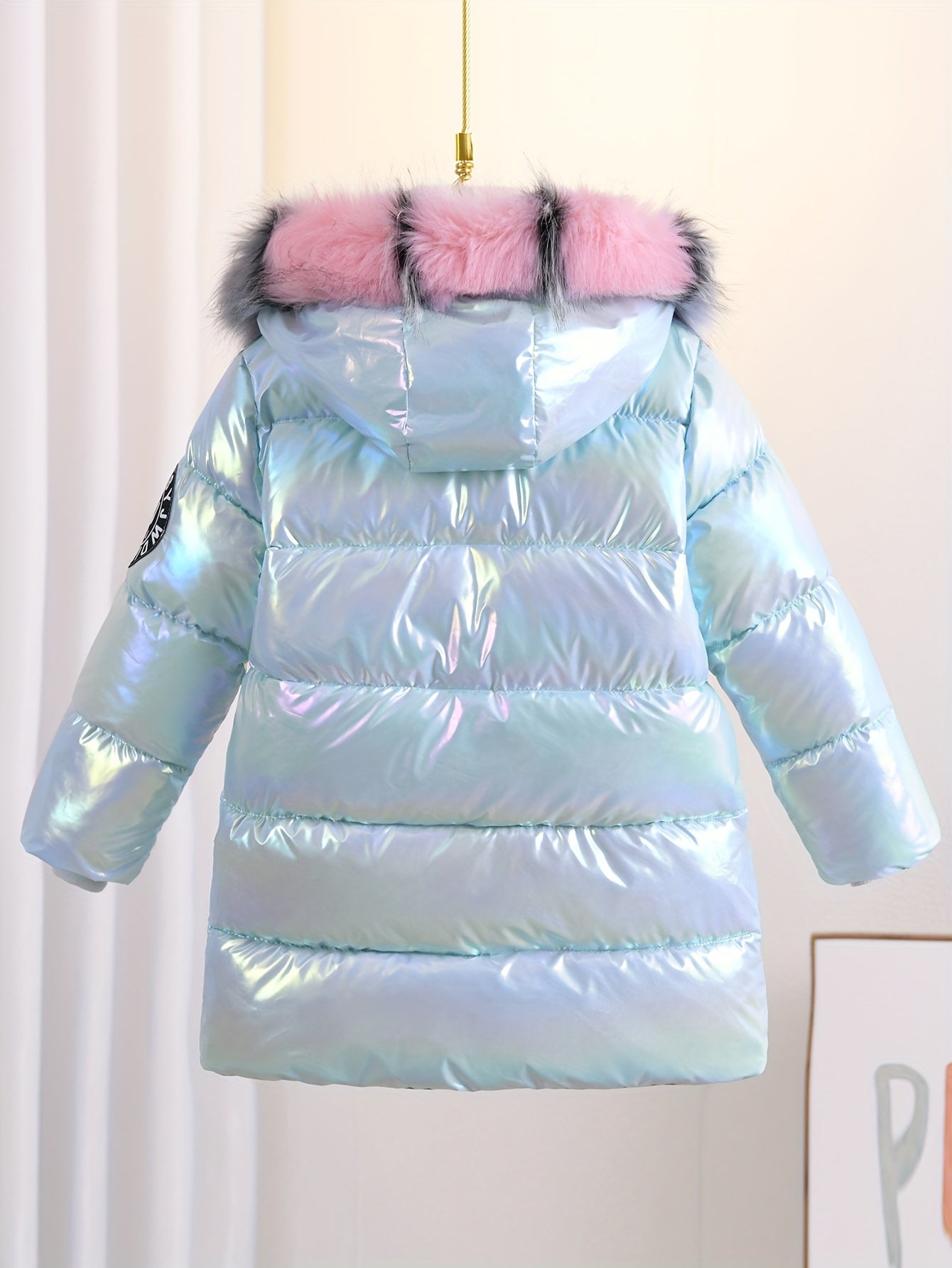 Sophie Glänzende Winterjacke für Kinder – Trendy und Warm für Kalte Tage