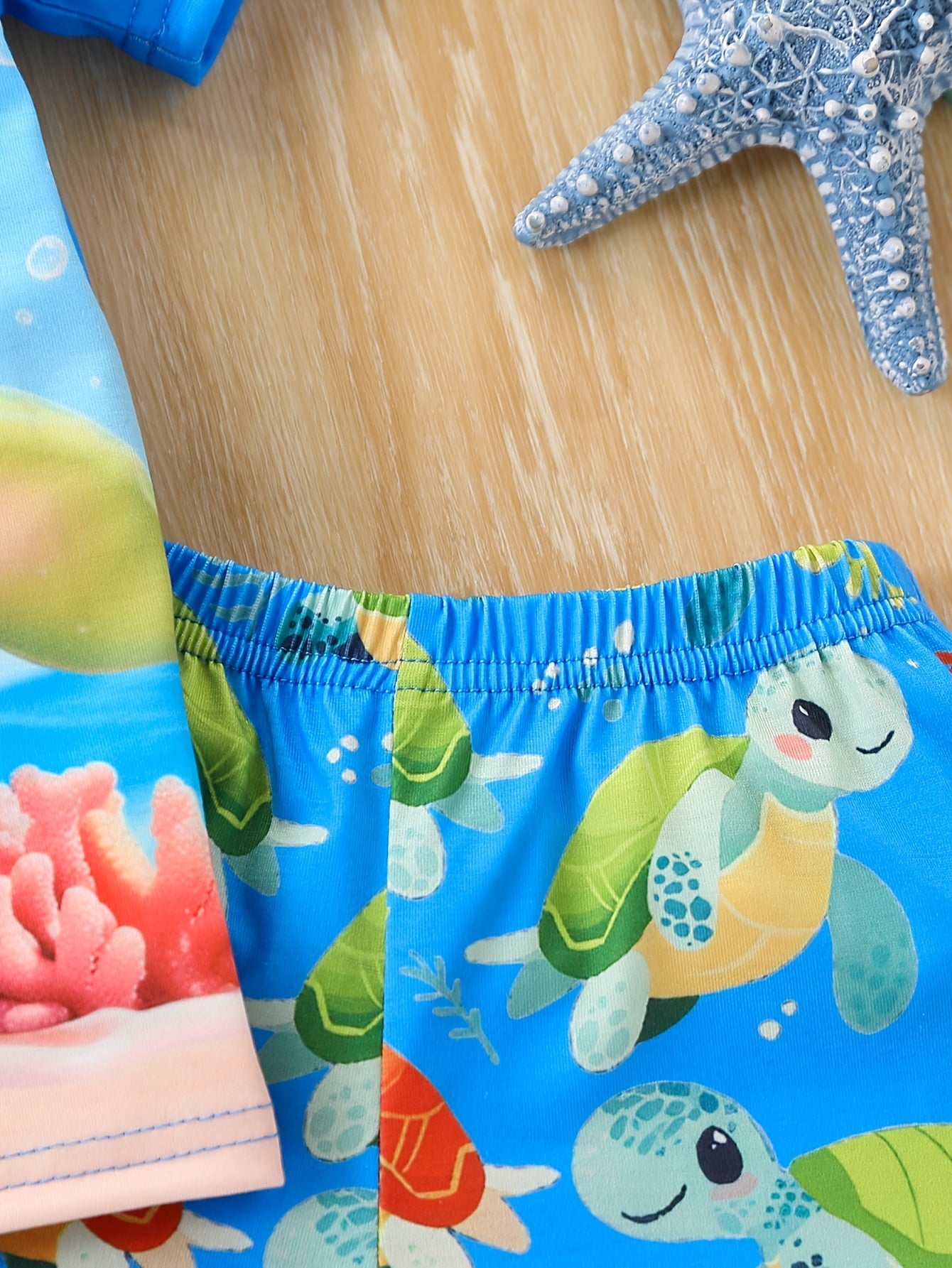 Schildkröten Druck Sommer Set – Lässiges T-Shirt und Shorts für Jungen