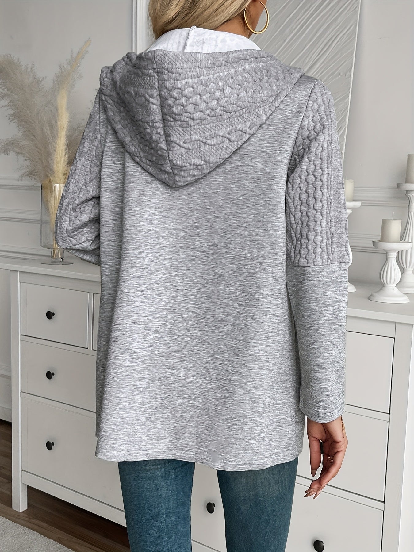 Luna Strick Hoodie Jacke – Stylisch und Bequem für Damen im Herbst und Winter