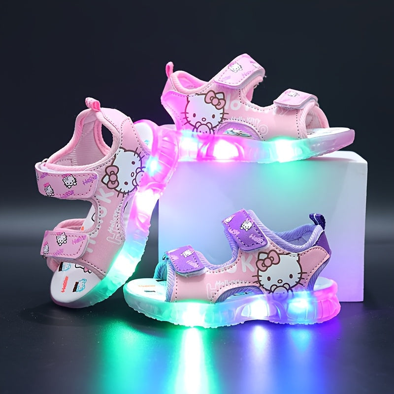 Sanrio Leuchtende Mädchen-Sandalen – Bequeme und Atmungsaktive Sommerschuhe