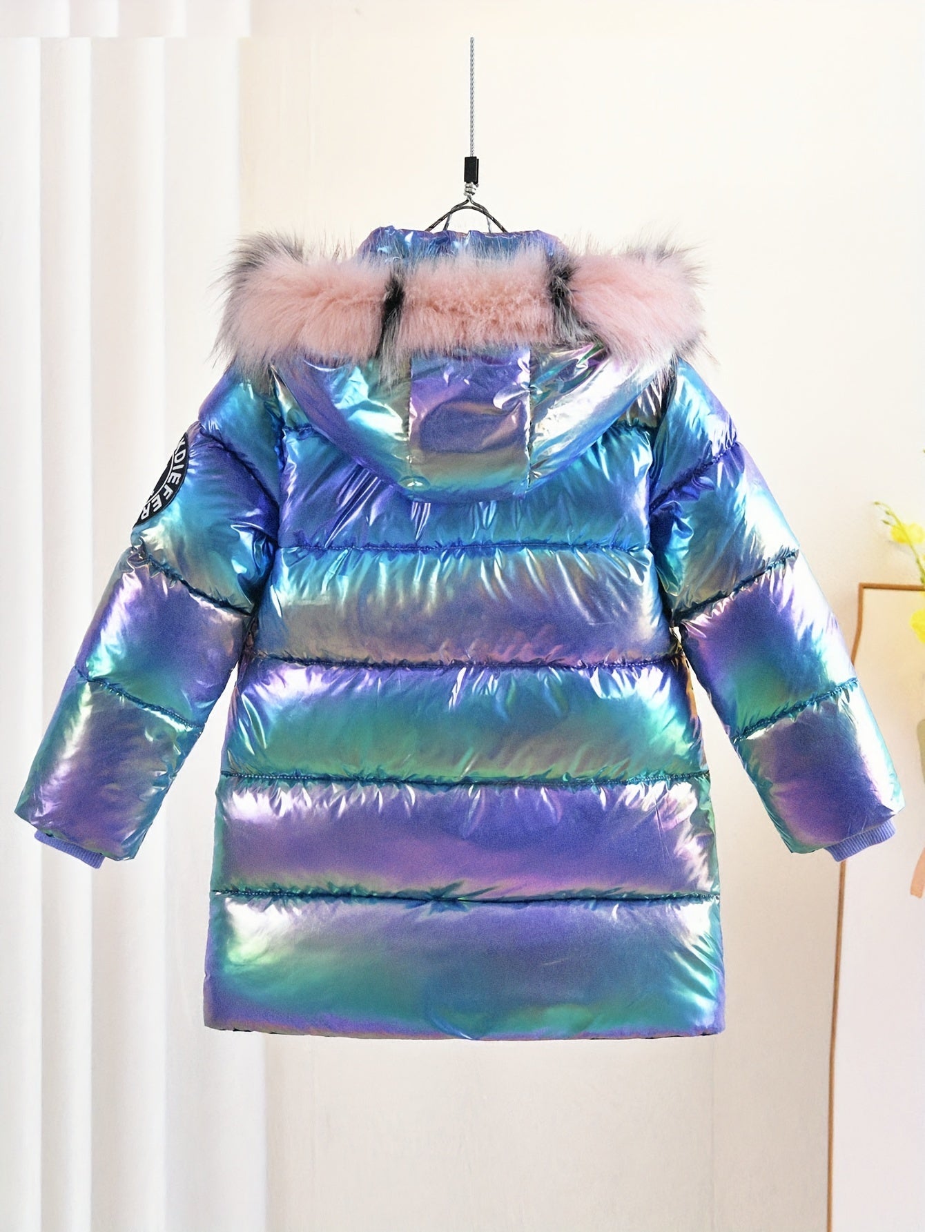 Sophie Glänzende Winterjacke für Kinder – Trendy und Warm für Kalte Tage