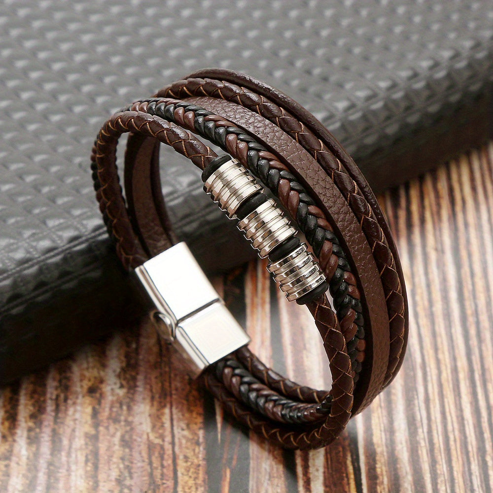 Edles Geflochtenes Lederarmband – Für den stilvollen Mann