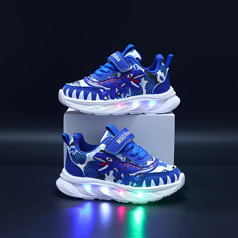 Dinosaurier LED Sneaker für Kinder - Verspielt und beleuchtet für Abenteuer