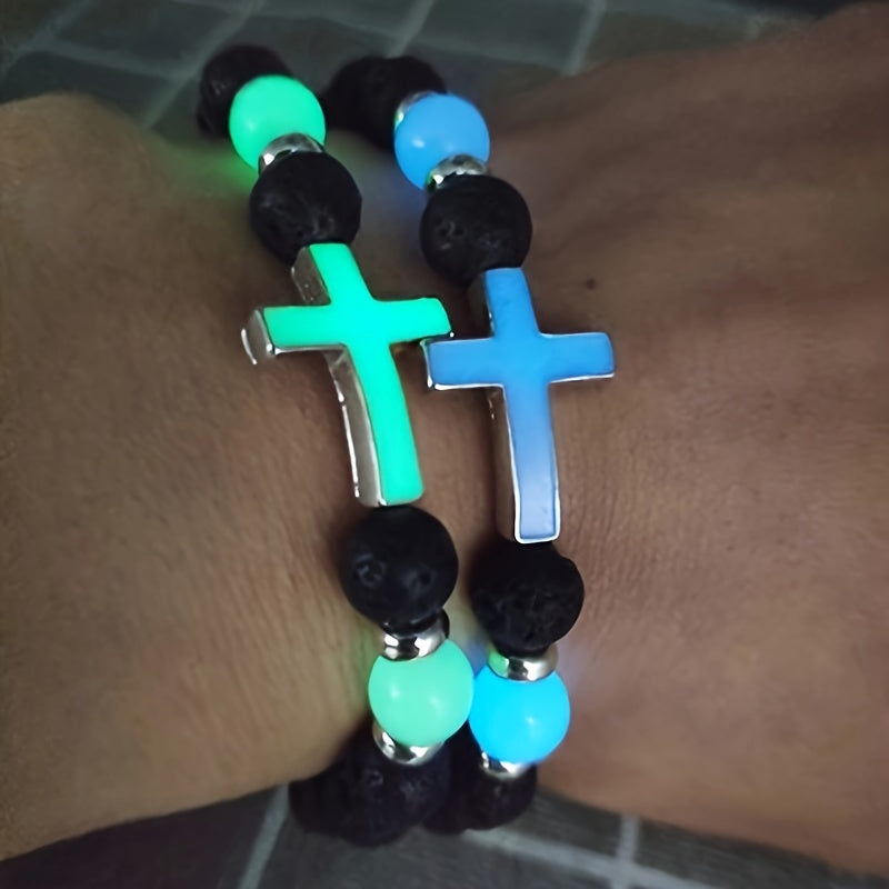 Leuchtendes Armband mit Kreuzperlen – Für einen einzigartigen Stil