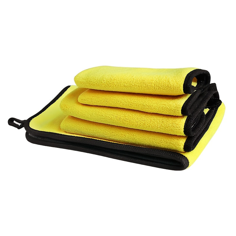 Doppelseitiges Coral-Fleece Auto-Waschhandtuch – Weich und Absorbierend für Glanz