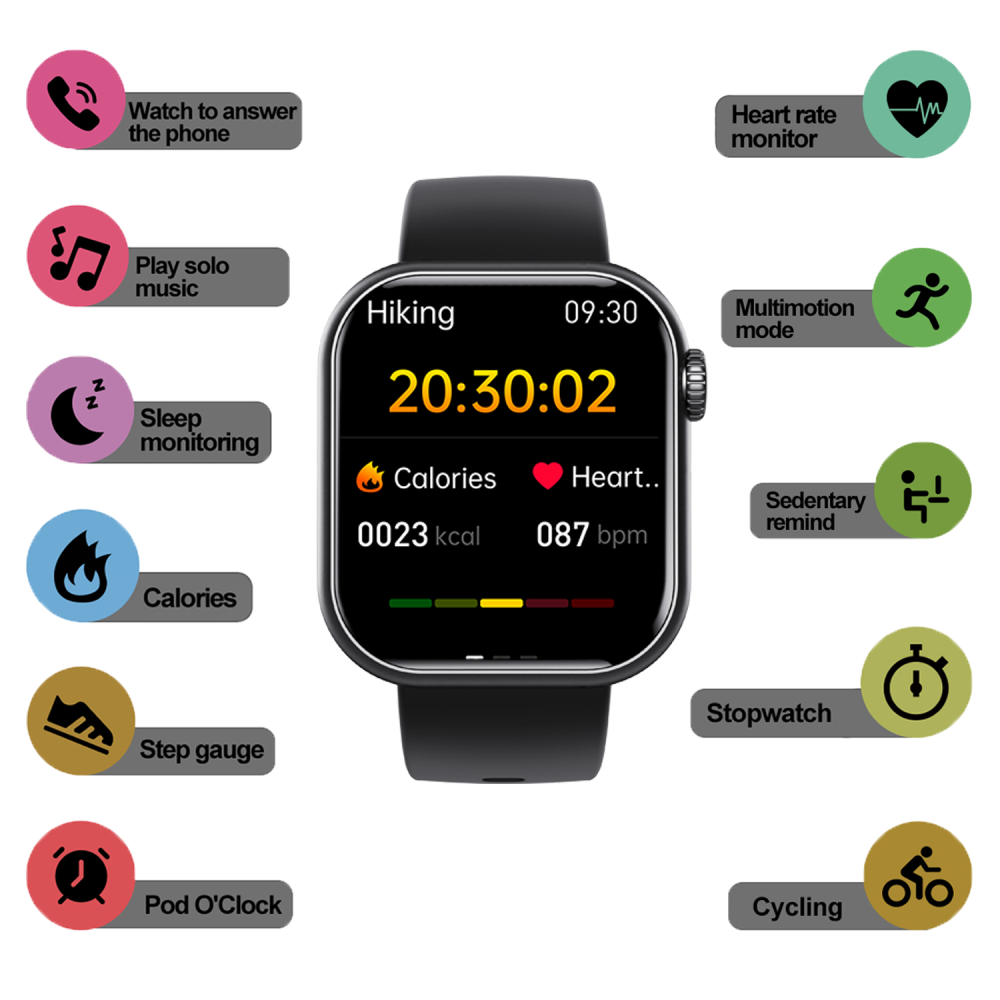 Smart Health Pro Smartwatch – Komplett Gesundheits- und Fitnessuhr