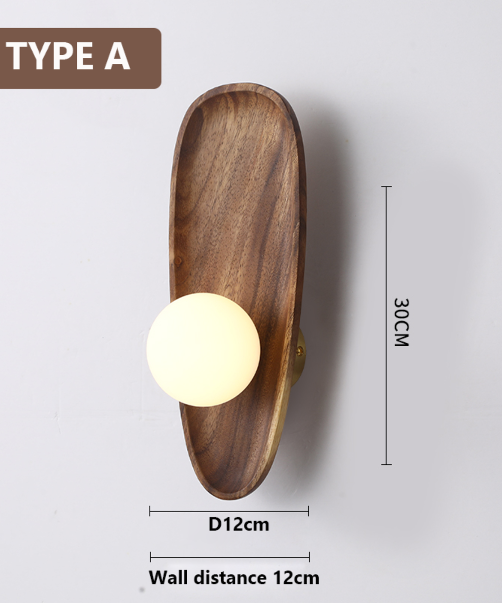 Minimalistische Wandleuchte – Holz und Stimmungsvolle Beleuchtung