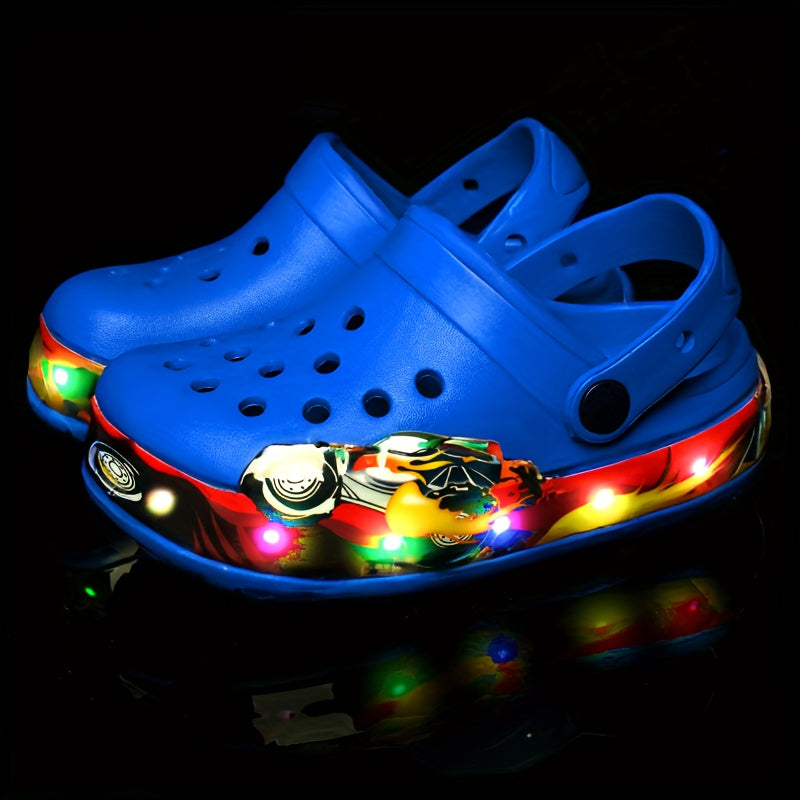 Leuchtende Clogs für Kinder – Atmungsaktive und rutschfeste Schuhe