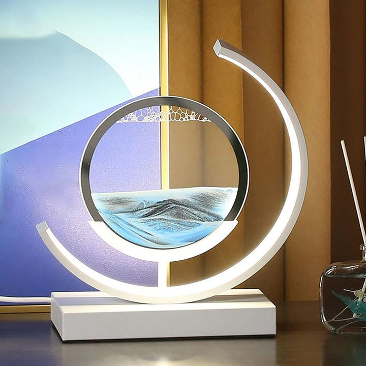 SandLight 3D Sandtischlampe – Entspannendes Design mit Bewegtem Sand