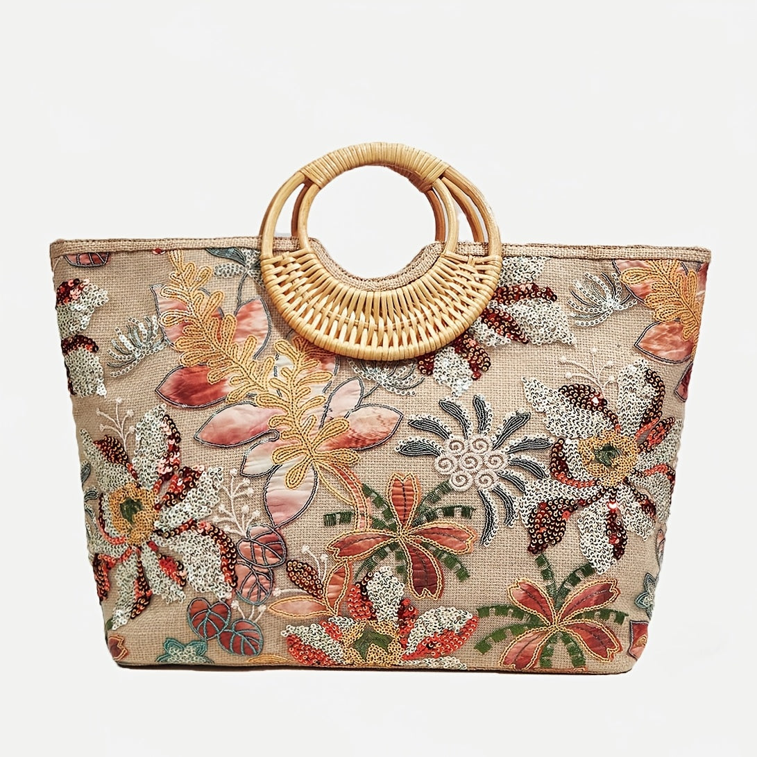 Florale Eleganz Tote – Stilvoll und Praktisch