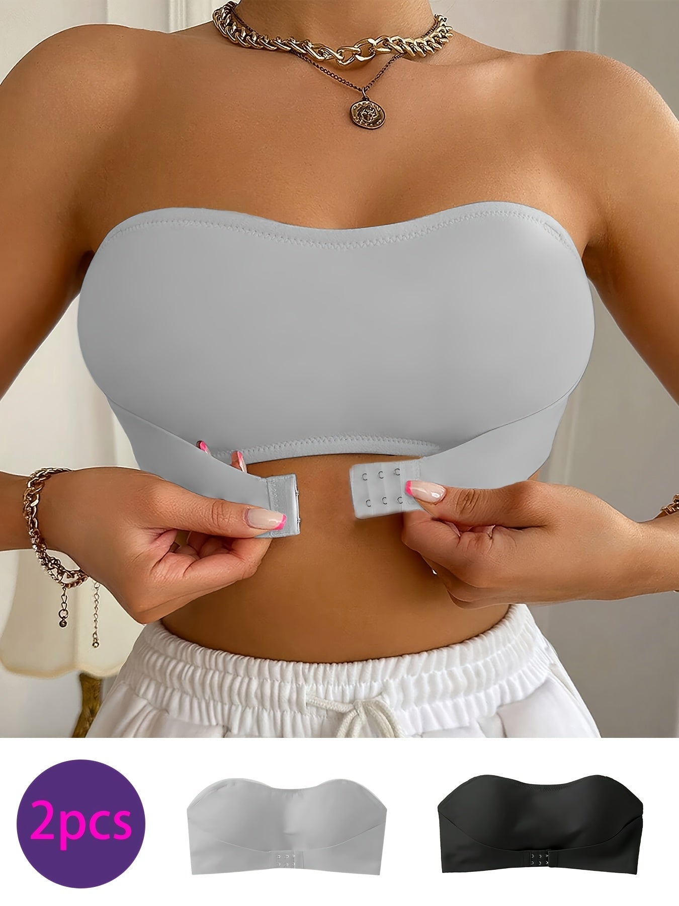 Nahtloses Bandeau-BH - Weich und Bequem Ohne Bügel