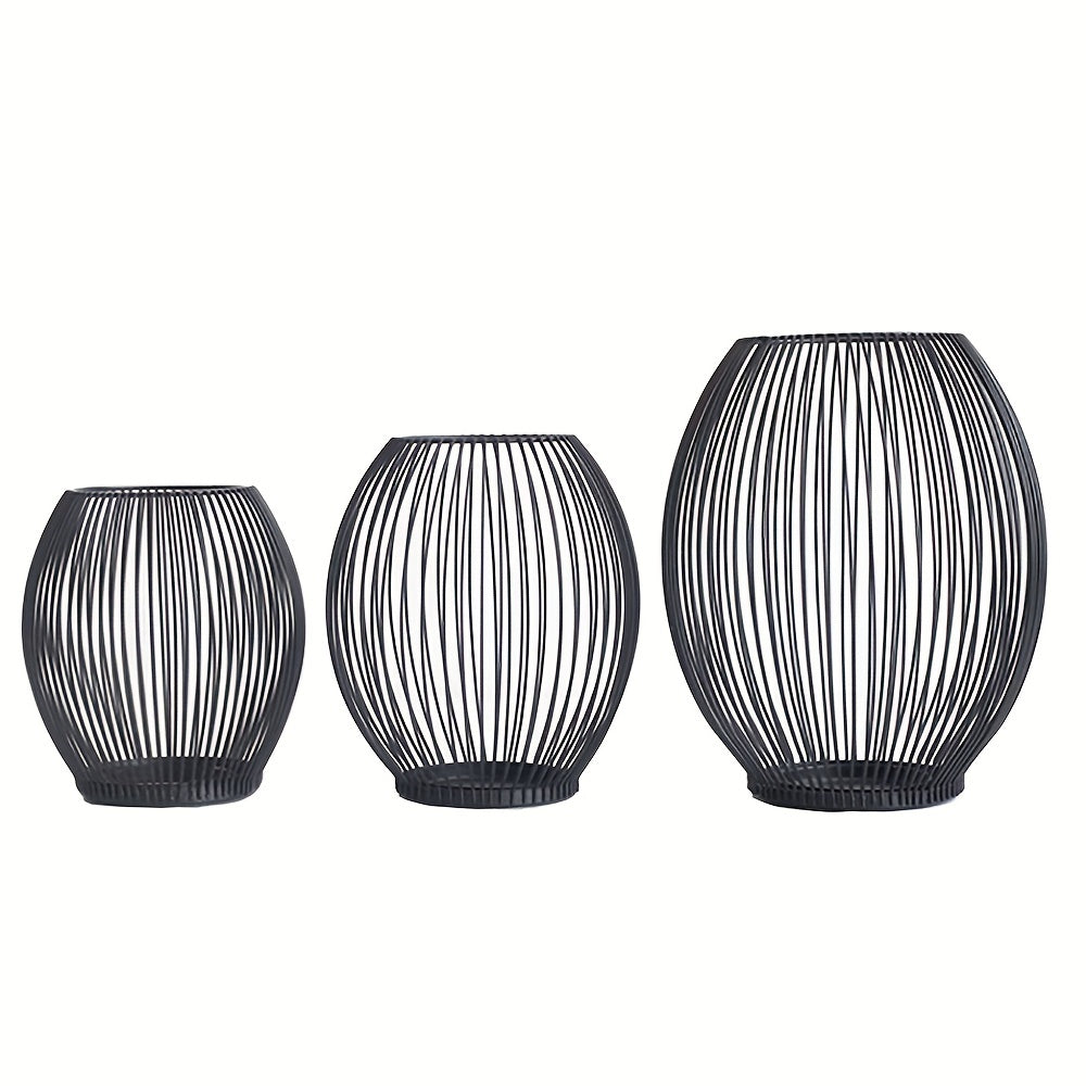 Lumière Draht-Kerzenhalter Set – Minimalistisches Design für stimmungsvolle Beleuchtung