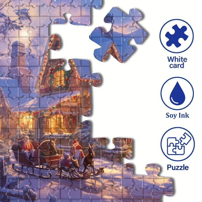 Winterliche Verzauberung Puzzle – Genieße die festliche Stimmung