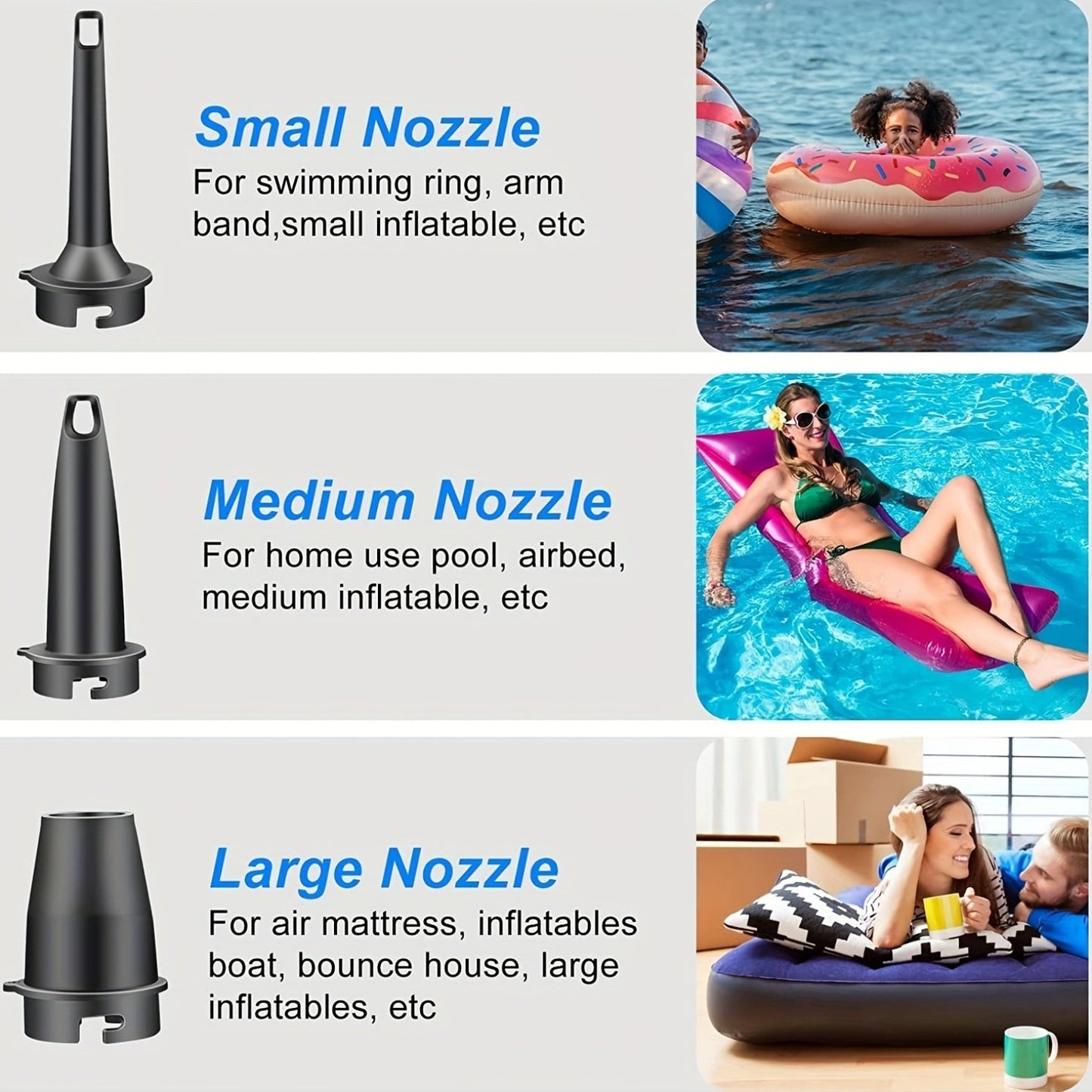 Tragbare USB-Luftpumpe – Kompakter kabelloser Inflator für den Einsatz im Freien