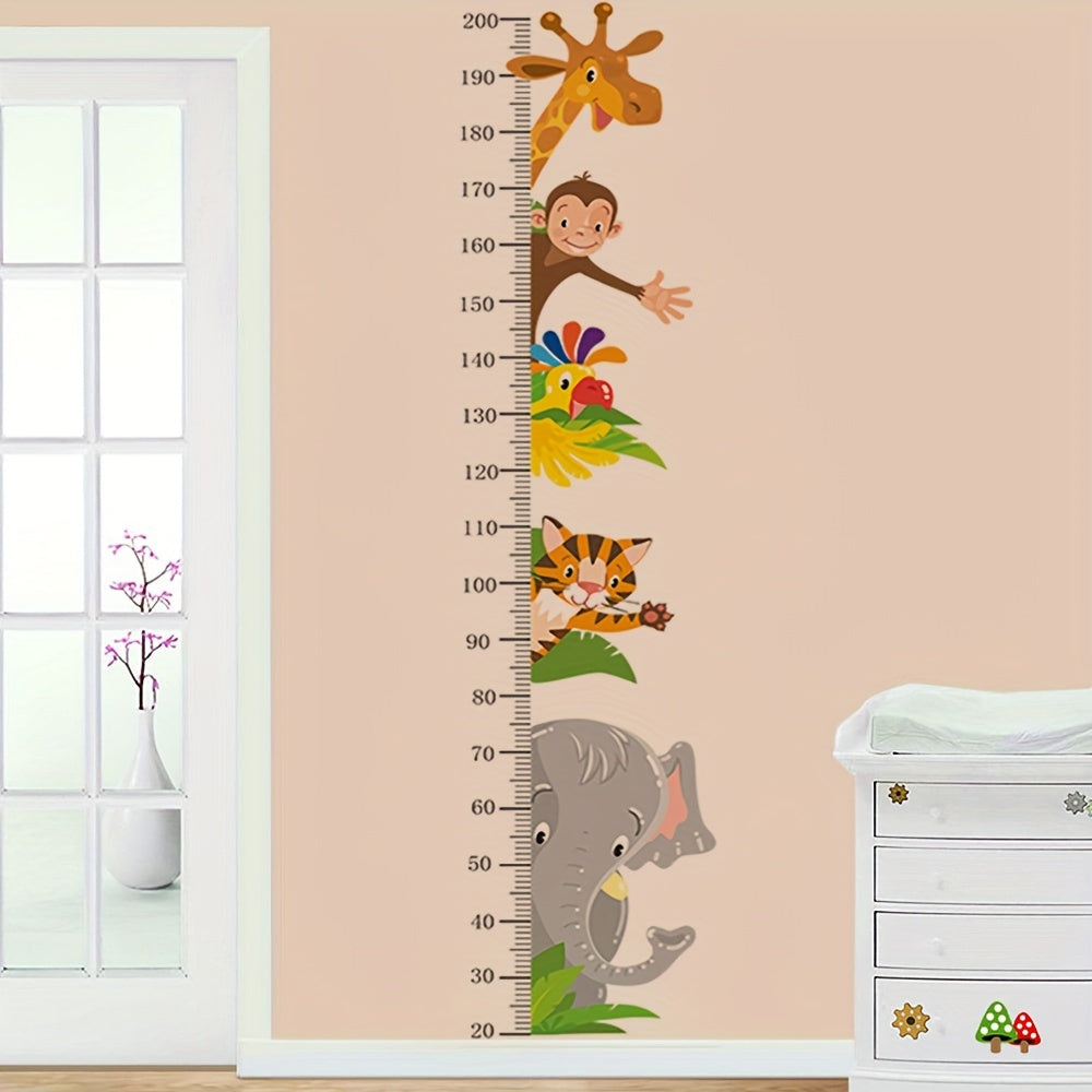 Tier-Wachstumsmaß Wandsticker – Verspielte Messung für Kinder