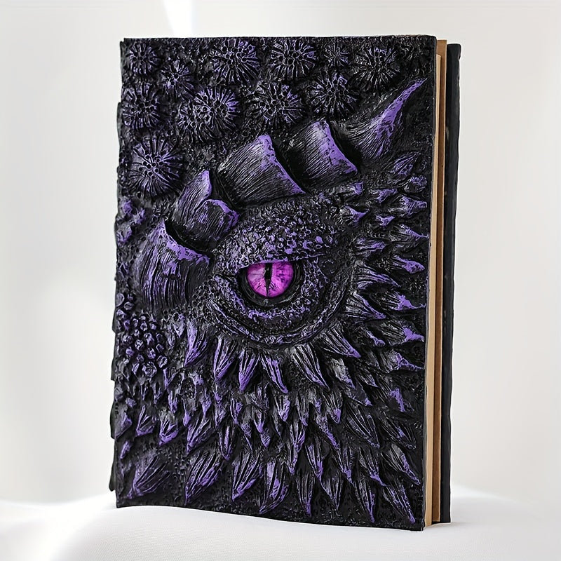 Fantasy Notizbuch mit Drachenauge – Robust und Kunstvoll