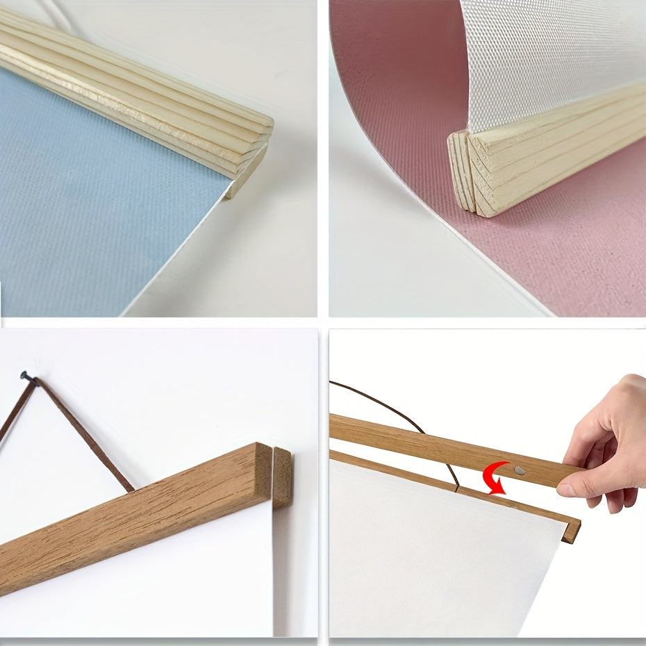 Magnetischer Holzposter-Halter – Einfache und stilvolle Wanddekoration