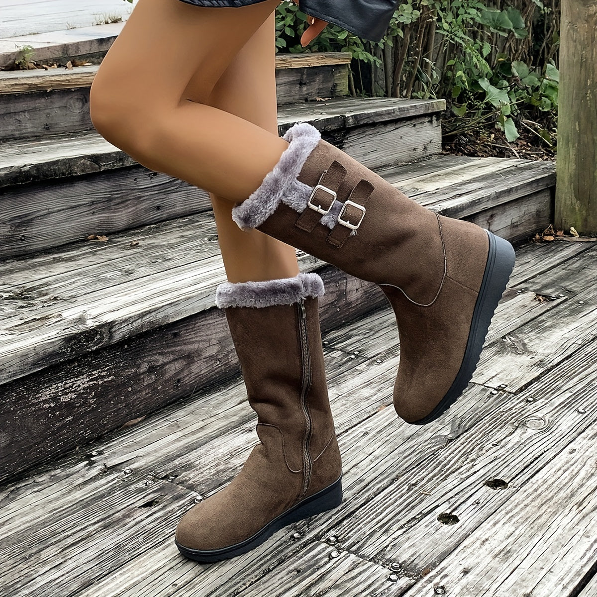 Flauschige Stiefel für Damen - Warm und Stilvoll für kalte Tage