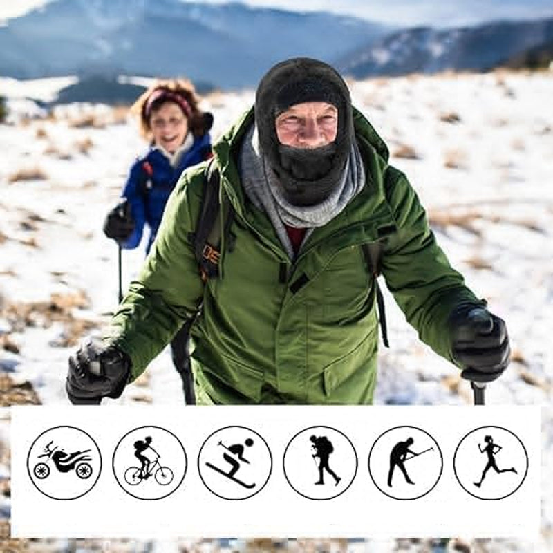 PolarGuard 3-in-1 Wintermütze – Warm, Winddicht und Multifunktional