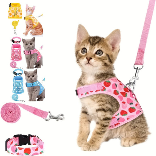 KittyComfort Geschirr Set – Für gemütliche Spaziergänge und Abenteuer