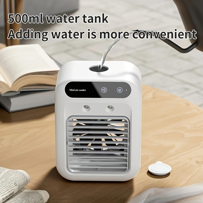Portabler Mini-Klimaanlage – All-in-One Luftbefeuchter & Ventilator