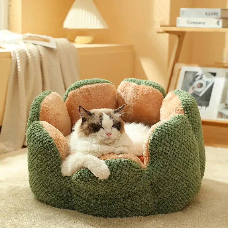 Blumen Katzenbett – Weich und Kuschelig für Deine Katze