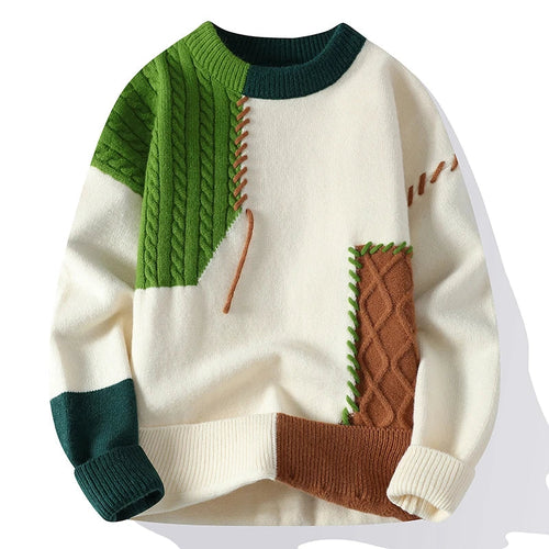 Luna Patchwork Pullover – Für einen modischen und warmen Look