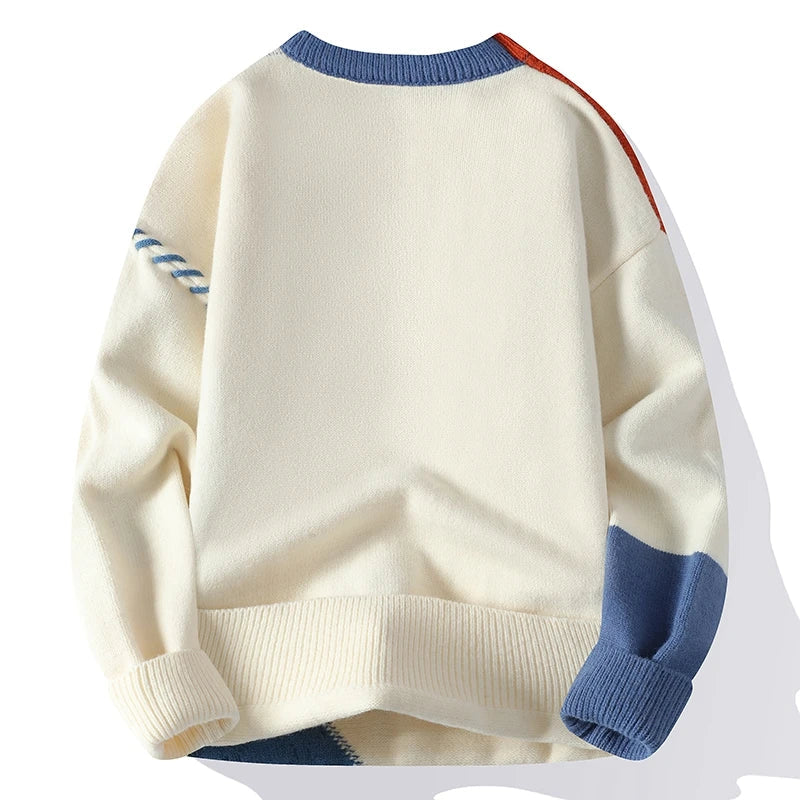 Luna Patchwork Pullover – Für einen modischen und warmen Look