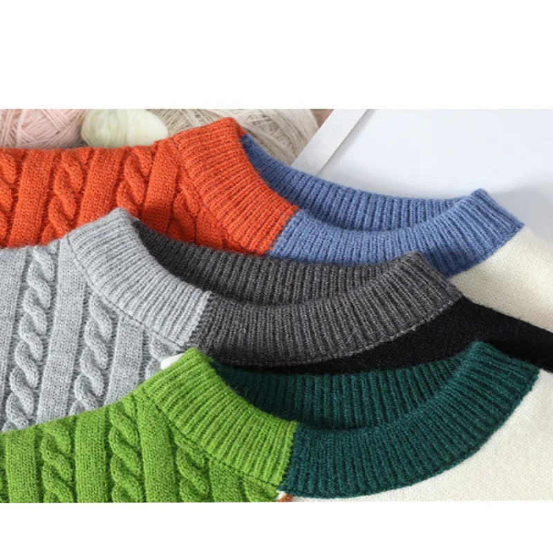Luna Patchwork Pullover – Für einen modischen und warmen Look