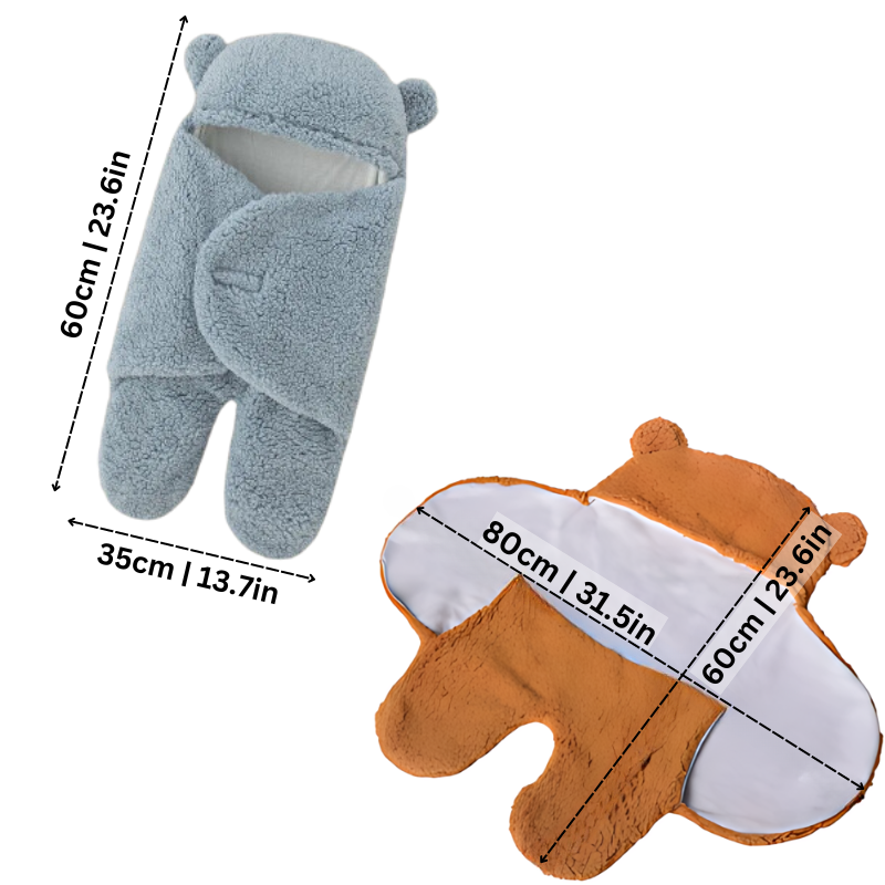 CuddleBear Baby Wickeldecken – Weich, Warm und Sicher