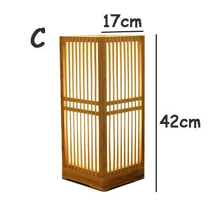Japanische Tischlampe aus Bambus – Zen-Stil Stimmungsbeleuchtung