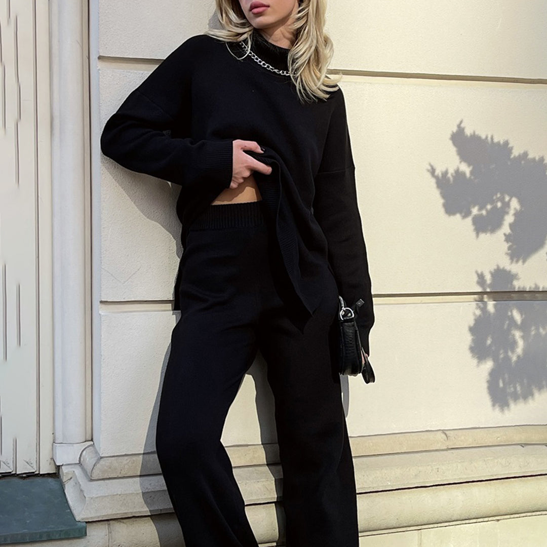 Luna – Eleganter Pullover mit Seitenschlitzen