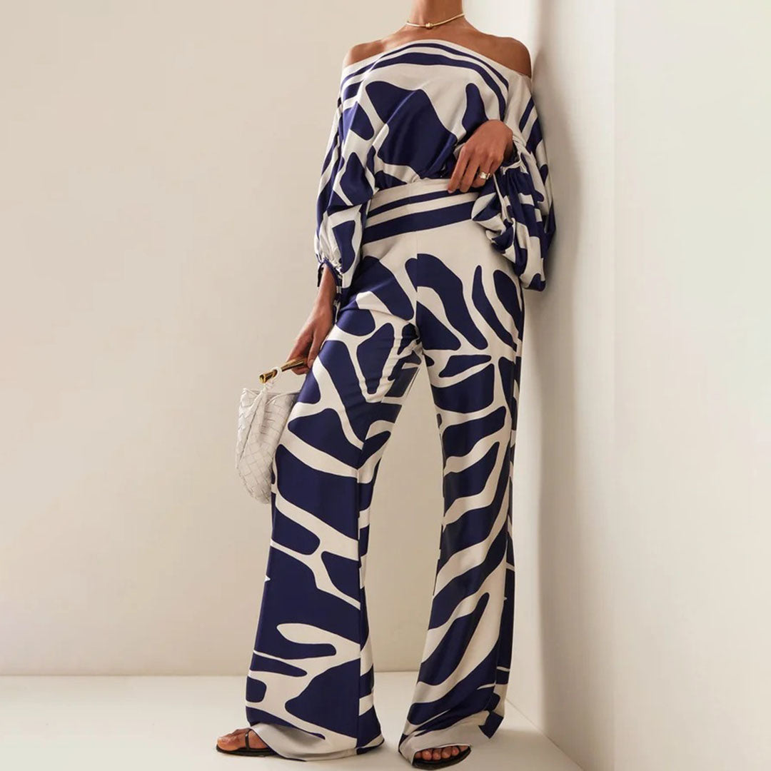 Chic Zweiteiliges Satin-Set für Damen – Weiblich und Elegant