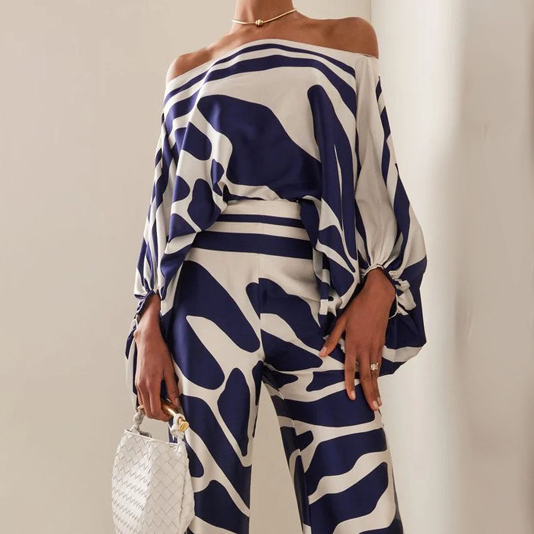 Chic Zweiteiliges Satin-Set für Damen – Weiblich und Elegant