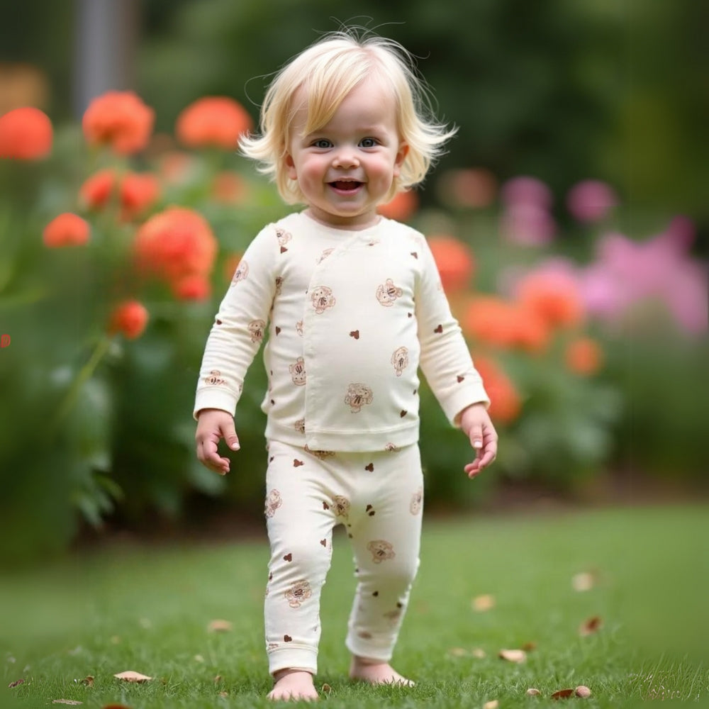 Lieber Tierdruck Babyset – Bequem und Niedlich Tag und Nacht