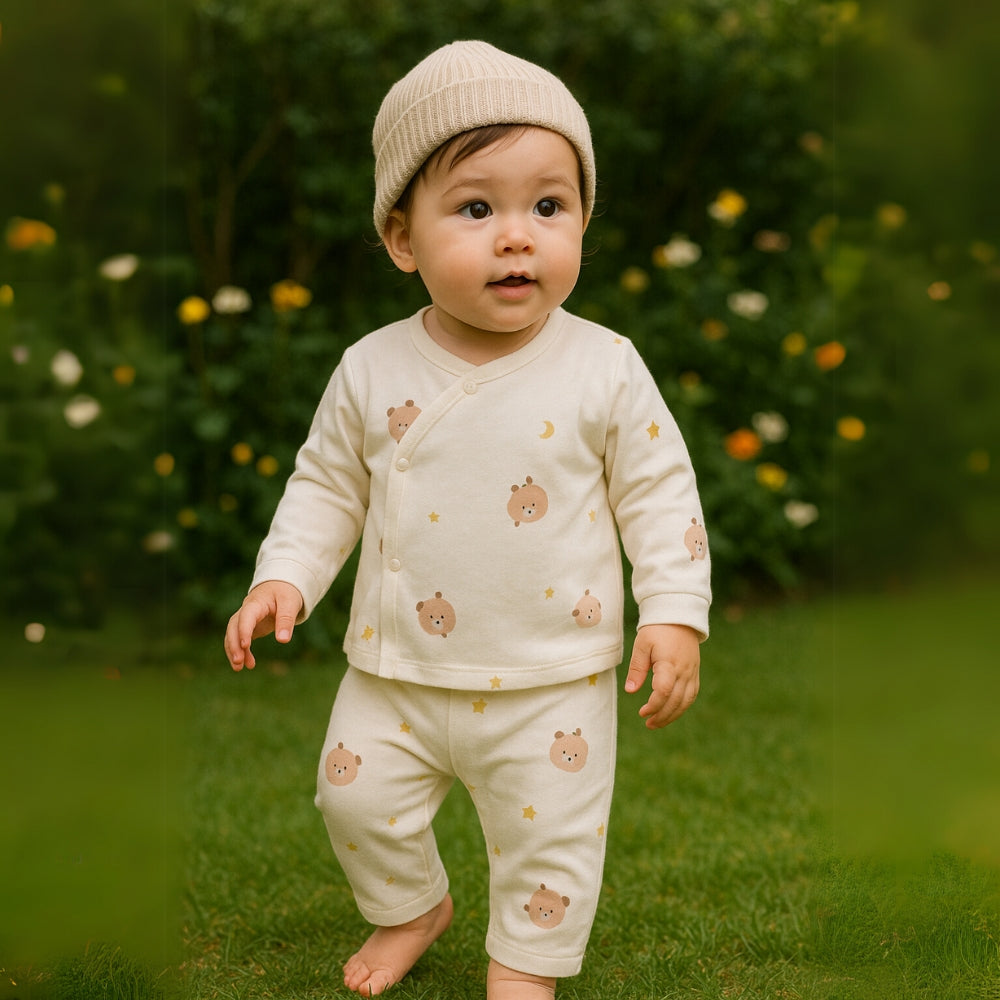 Lieber Tierdruck Babyset – Bequem und Niedlich Tag und Nacht