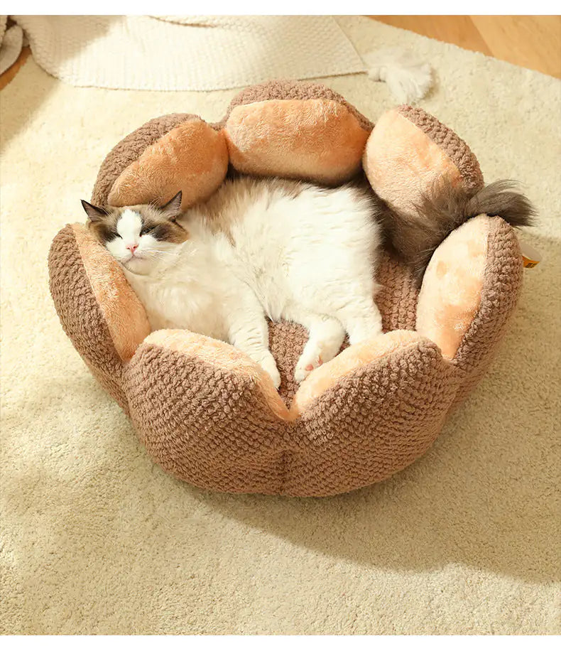 Blumen Katzenbett – Weich und Kuschelig für Deine Katze
