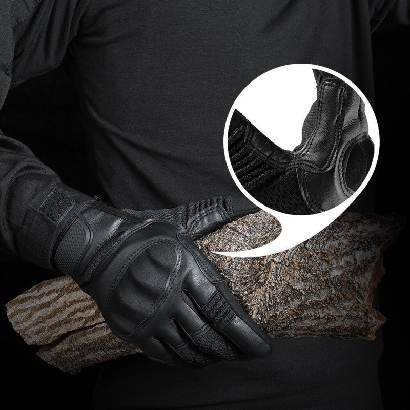 AirFlex Motorradhandschuhe – Atmungsaktives PU-Leder für Komfort und Sicherheit