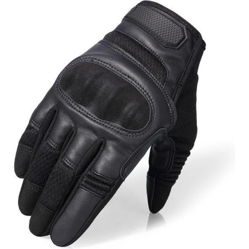 AirFlex Motorradhandschuhe – Atmungsaktives PU-Leder für Komfort und Sicherheit