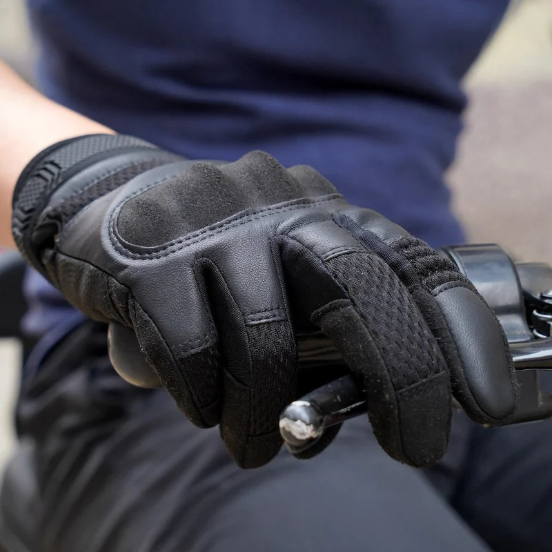 AirFlex Motorradhandschuhe – Atmungsaktives PU-Leder für Komfort und Sicherheit