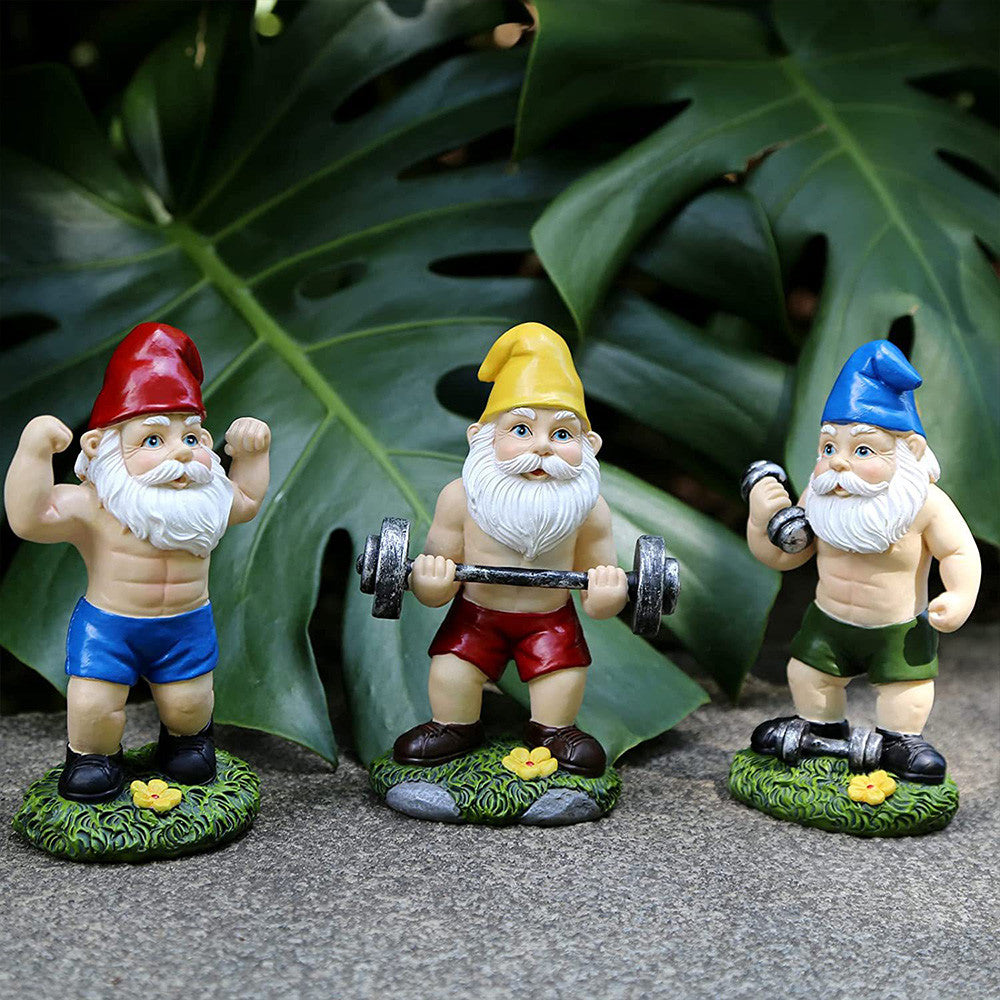 Sportliche Zwerge – Lustige Gartenfiguren für eine verspielte Atmosphäre