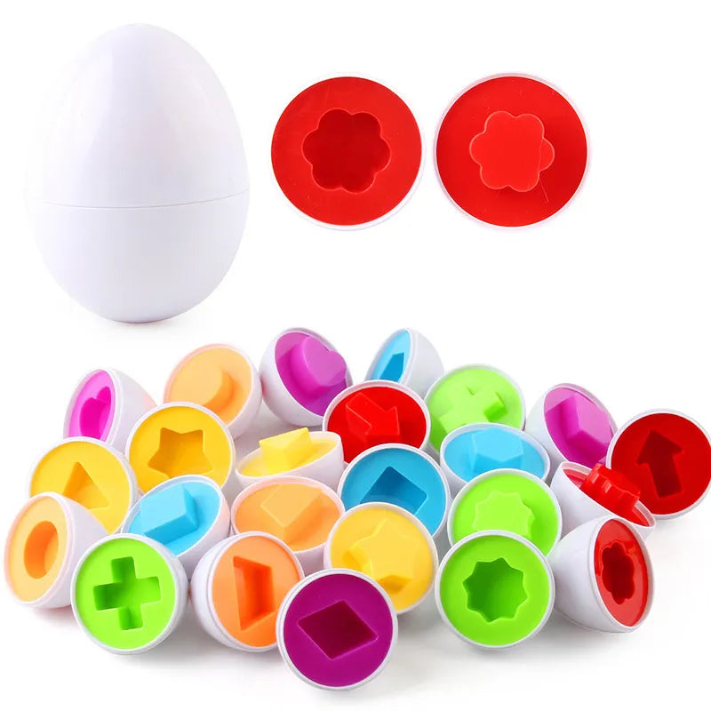 Lern-Eier Puzzle-Spiel - Montessori Spaß für kleine Entdecker