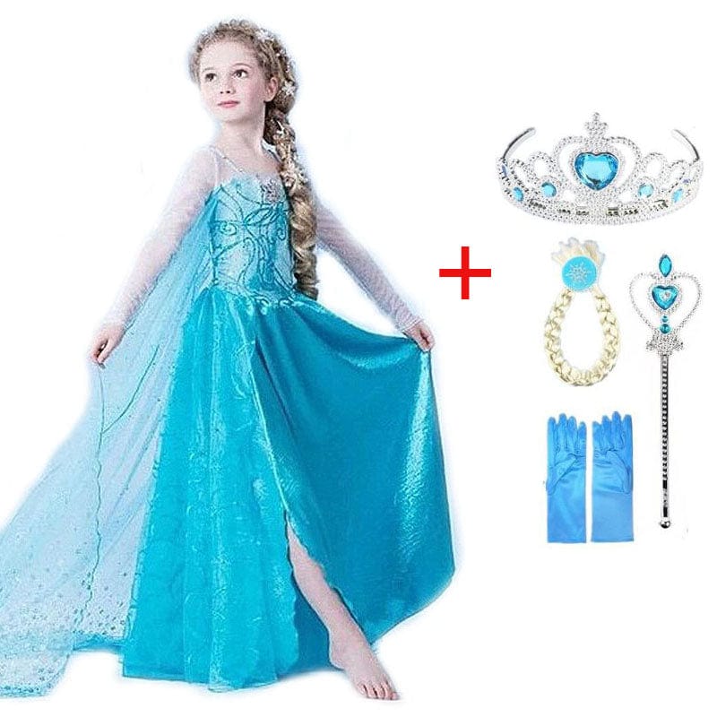 PrinzessinBlau - Verzauberndes Prinzessinnenoutfit mit Accessoires