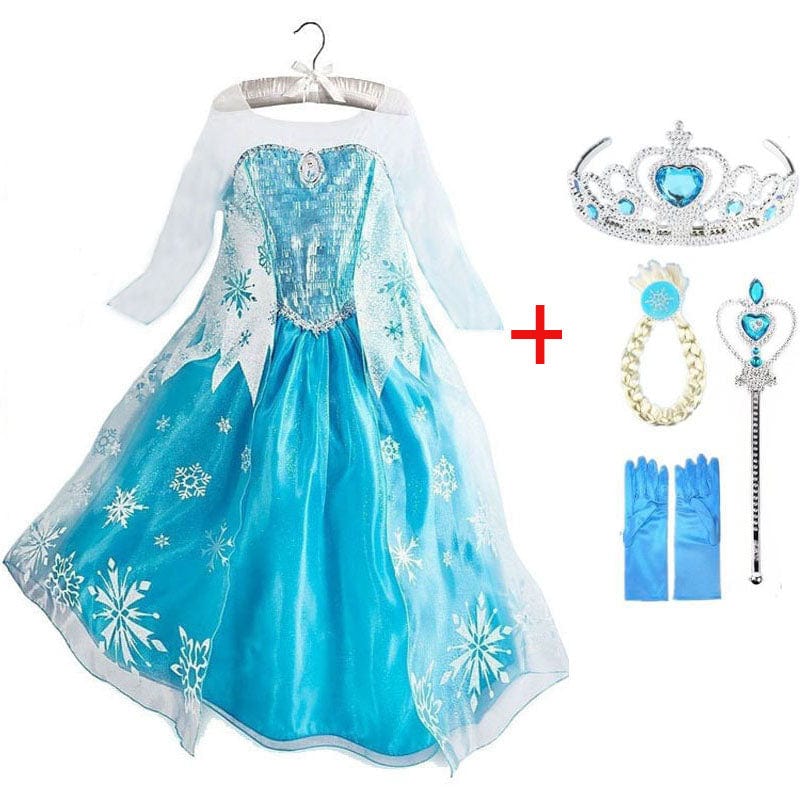 PrinzessinBlau - Verzauberndes Prinzessinnenoutfit mit Accessoires