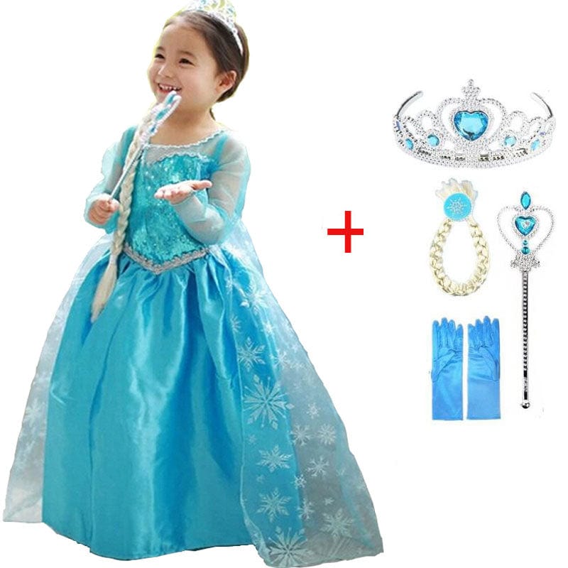 PrinzessinBlau - Verzauberndes Prinzessinnenoutfit mit Accessoires