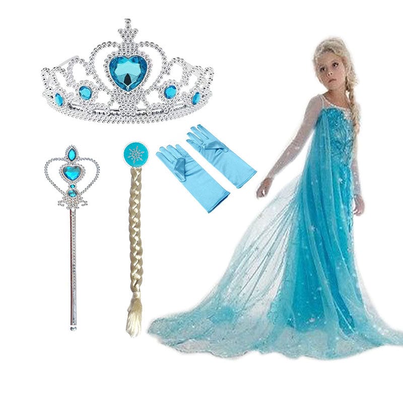 PrinzessinBlau - Verzauberndes Prinzessinnenoutfit mit Accessoires