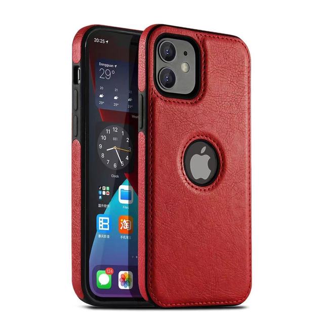 Luxuriöse Leder iPhone Hülle – Geschäftlich & Schützend