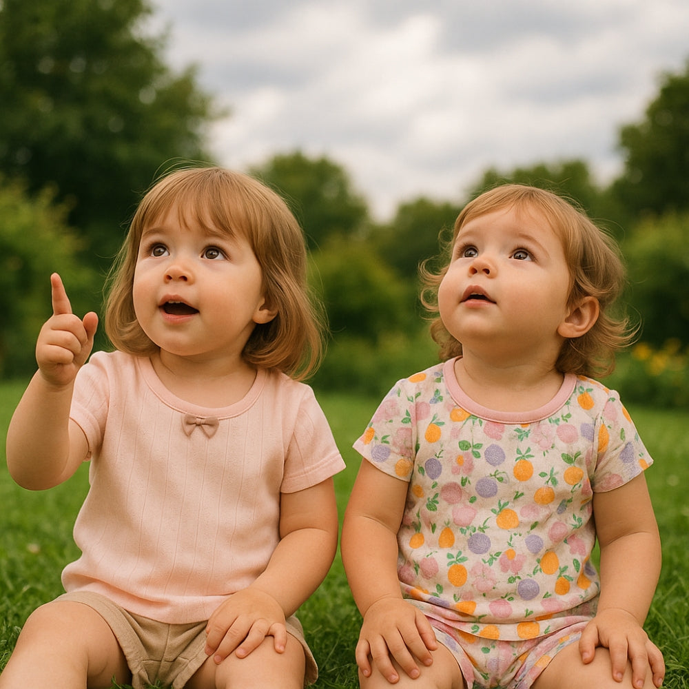 Fröhliches Baby T-Shirt Set – Bequem und Verspielt für Jeden Tag