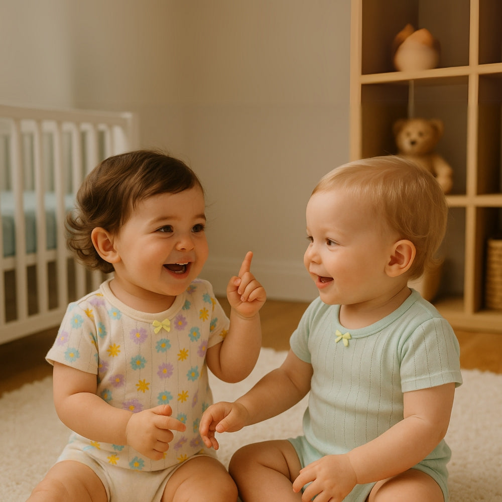 Fröhliches Baby T-Shirt Set – Bequem und Verspielt für Jeden Tag