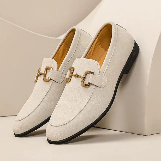Nero – Wildleder-Loafer mit Metall-Schnalle